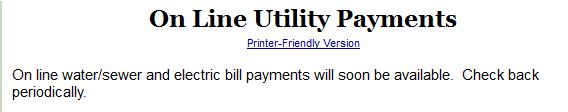 Utility payment later